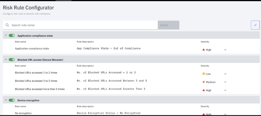 User Risk Management Configurator